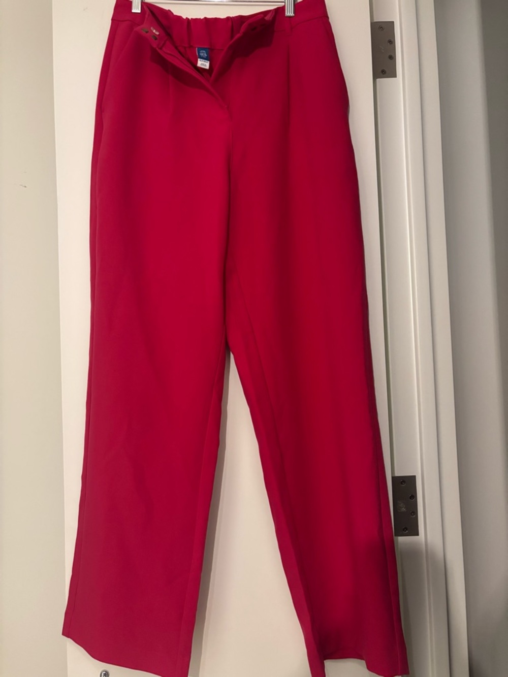Bright Hot Pink Women's Pants- Taylor Tall